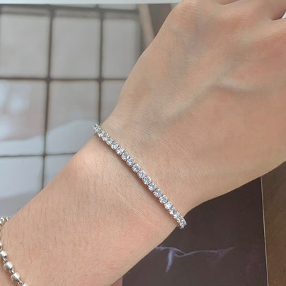 [ECHO ]Sparkling Round Cut Daily Bracelet