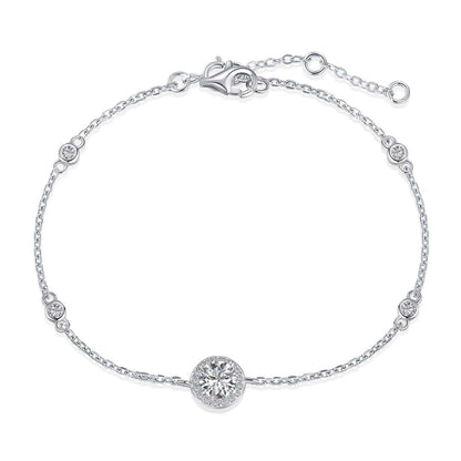 [ECHO ]Dazzling Round Cut Shape Bracelet