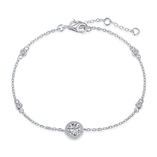 [ECHO ]Dazzling Round Cut Shape Bracelet
