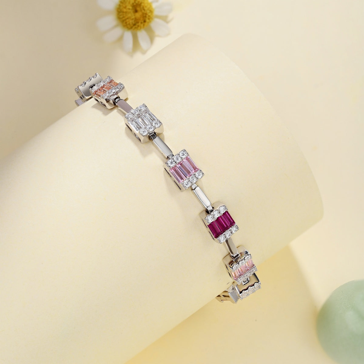 [ECHO ]Dainty Charming Emerald Cut Daily Bracelet