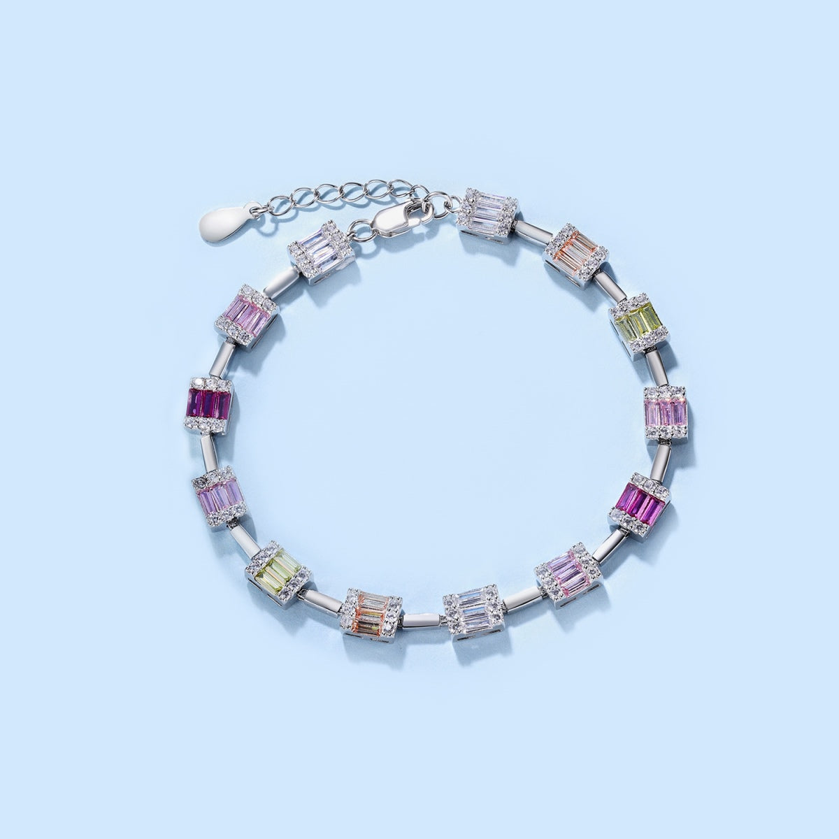 [ECHO ]Dainty Charming Emerald Cut Daily Bracelet