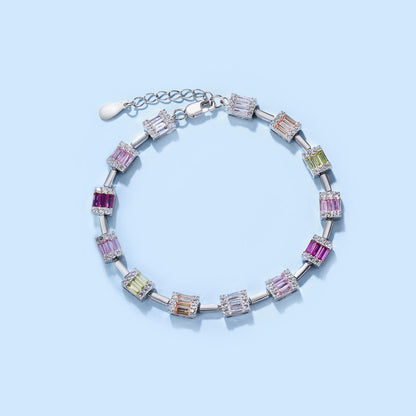 [ECHO ]Dainty Charming Emerald Cut Daily Bracelet
