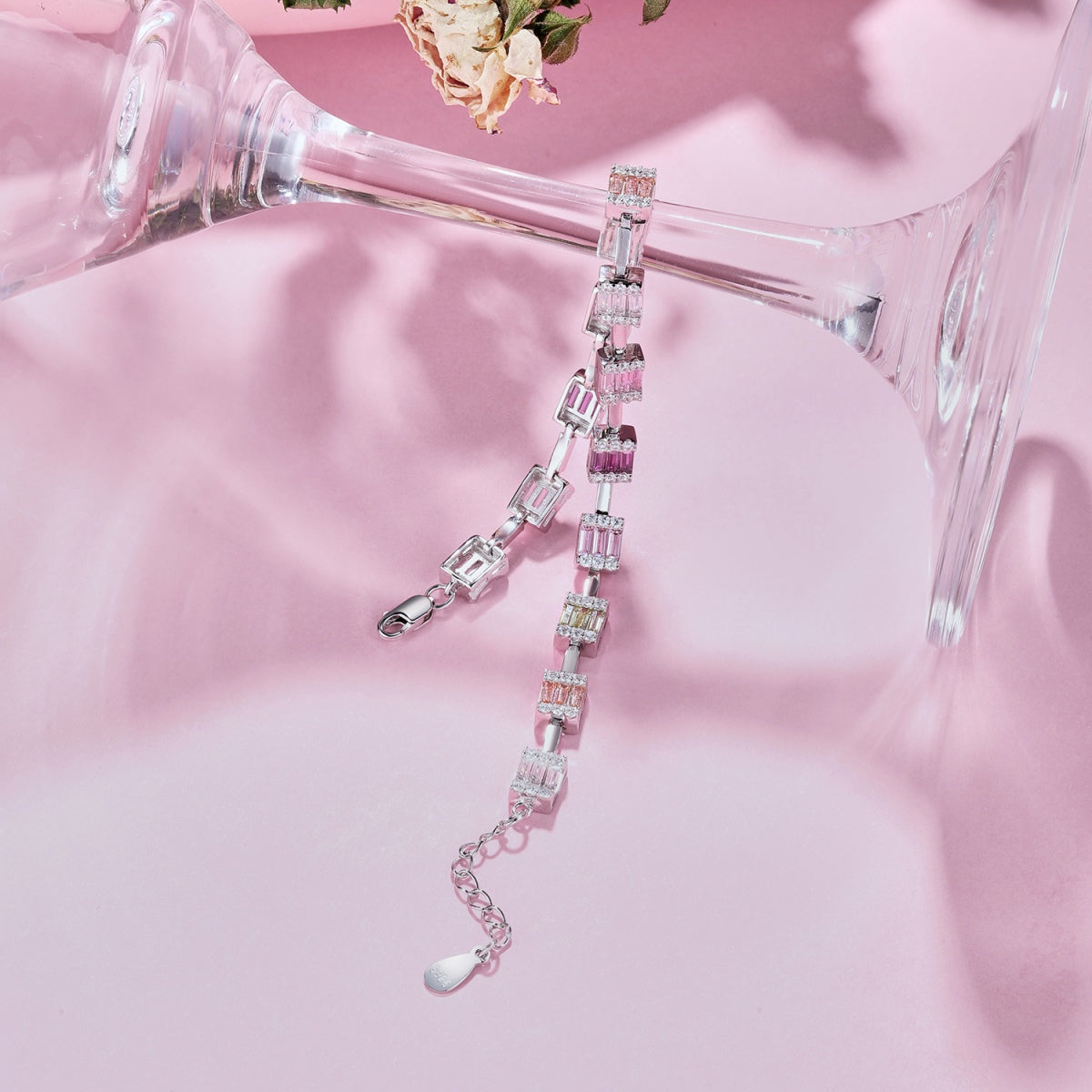 [ECHO ]Dainty Charming Emerald Cut Daily Bracelet