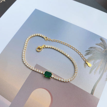 [ECHO ]1.0 Carat Unique Emerald Cut Banquet Bracelet