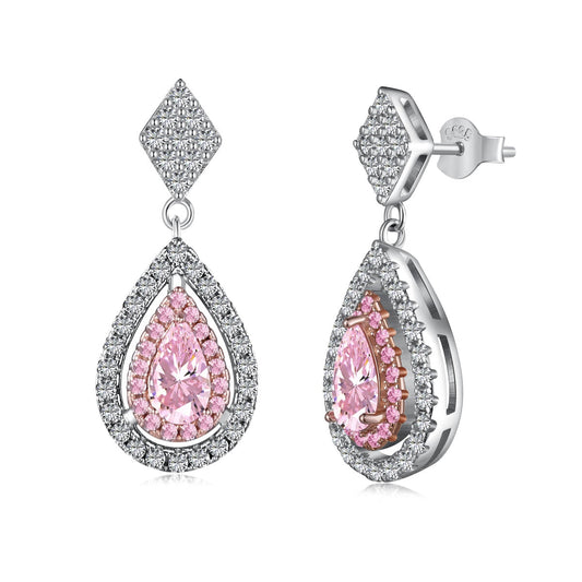 [ECHO ]Ornate Delicate Water Drop Shape Banquet Earrings