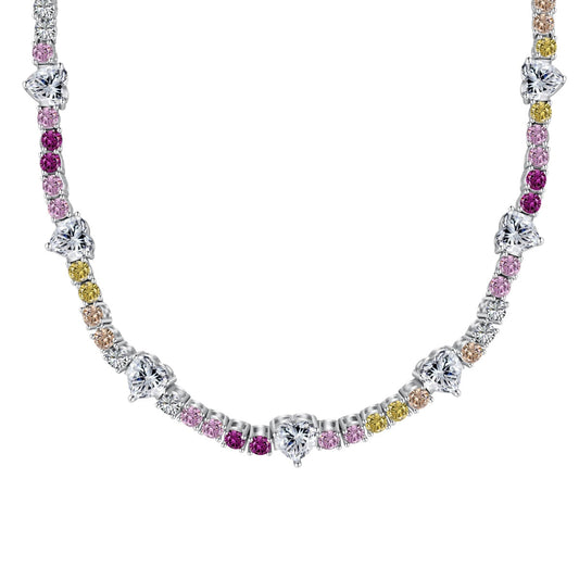 [ECHO ]Delicate Colorful Rainbow Tennis Chain