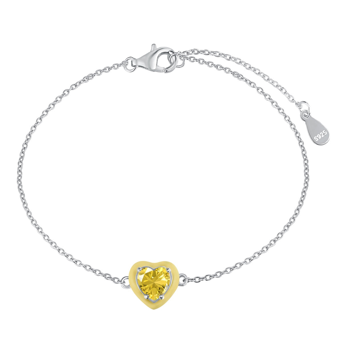 [ECHO ]Sparkling Romantic Heart Shape Lover Bracelet