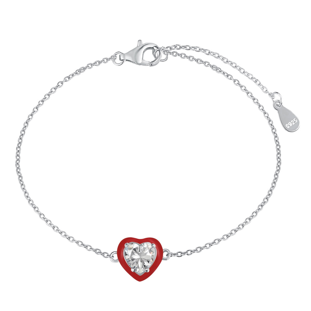 [ECHO ]Sparkling Romantic Heart Shape Lover Bracelet