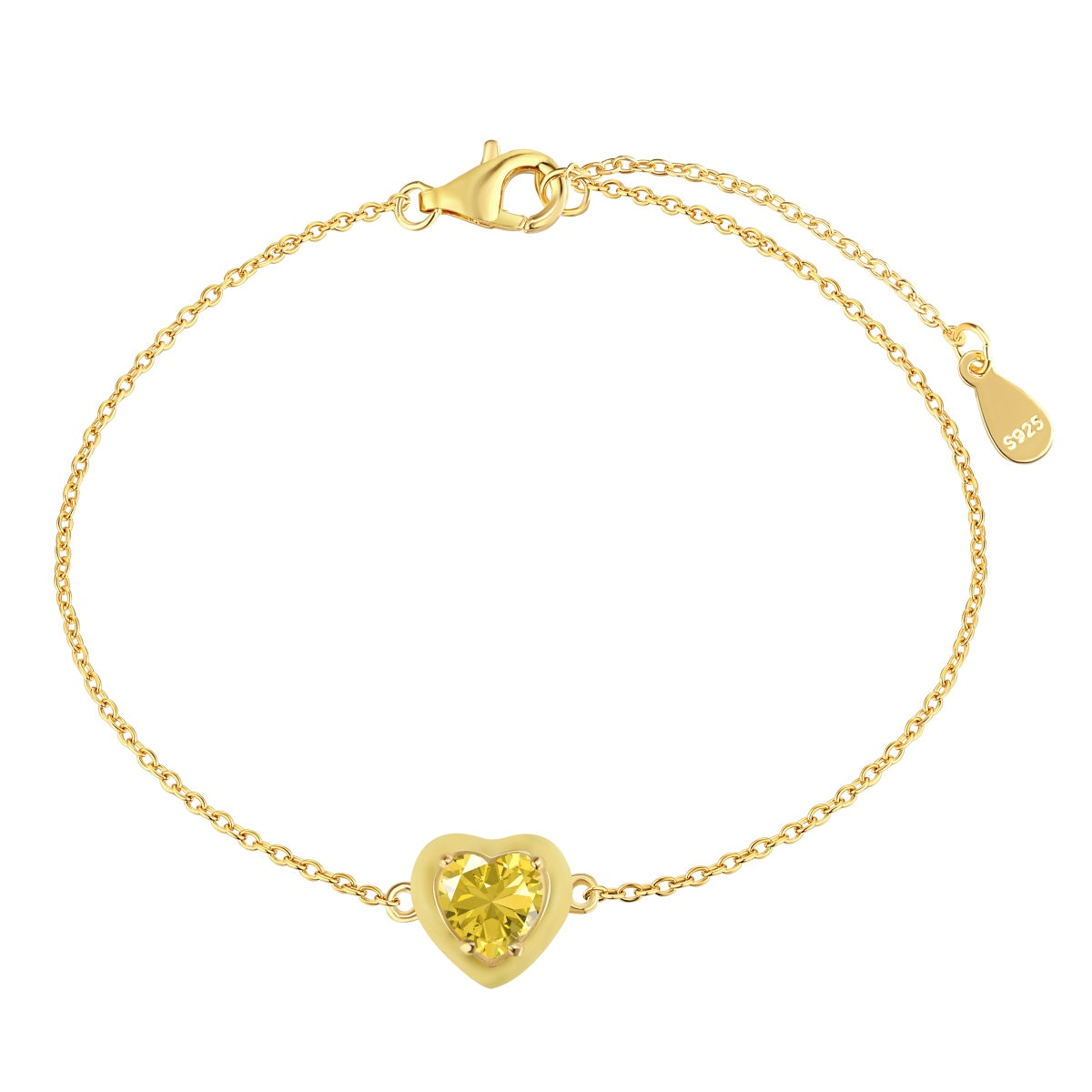 [ECHO ]Sparkling Romantic Heart Shape Lover Bracelet