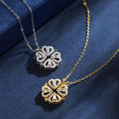 [ECHO ]Ornate Heart Cut Flower Shape Necklace