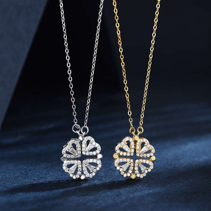 [ECHO ]Ornate Heart Cut Flower Shape Necklace