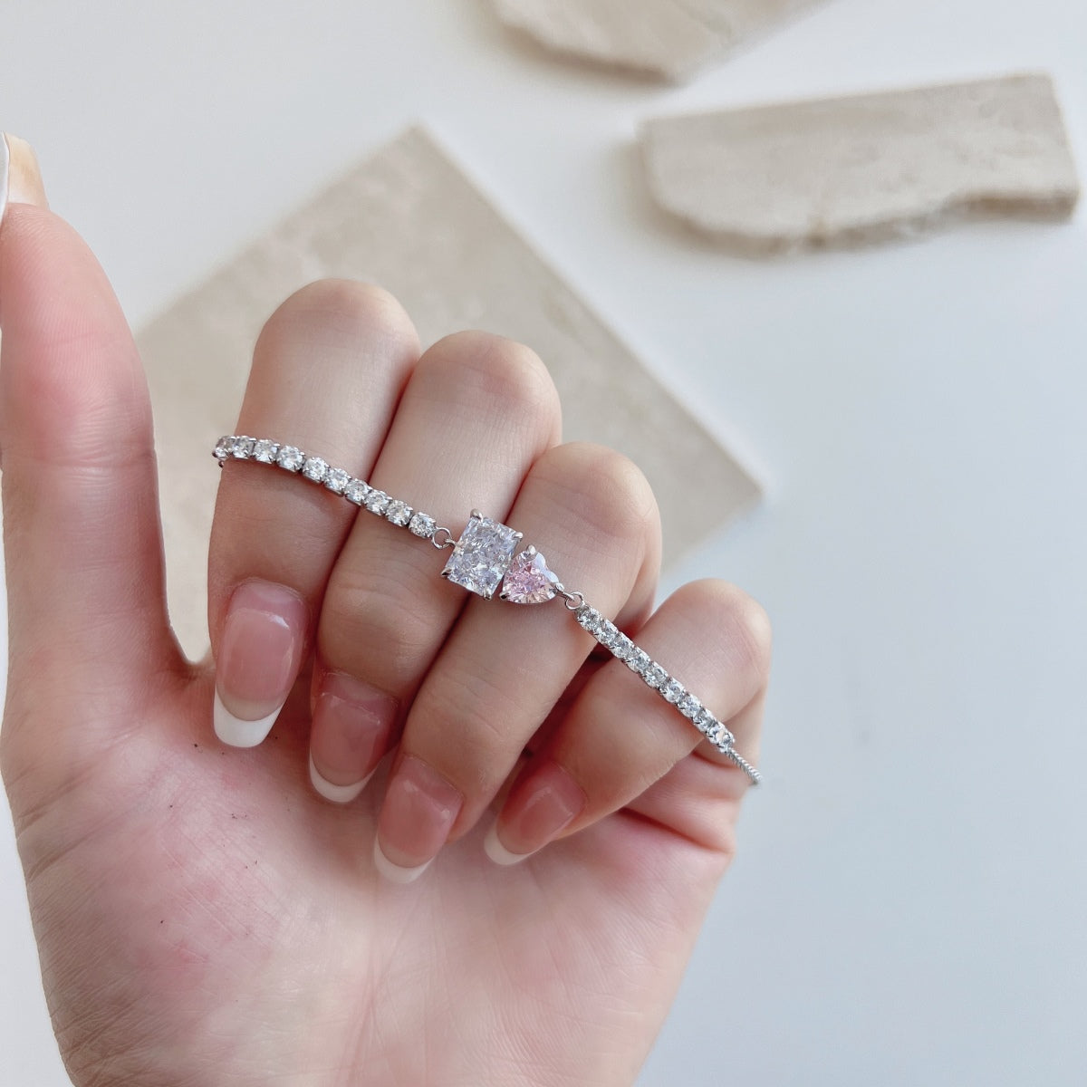 [ECHO ]Dazzling Unique Multi Shape Lover Bracelet