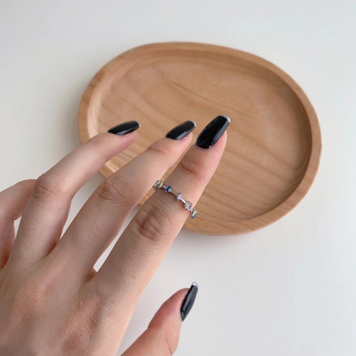 [ECHO ]Unique Trapezoid Cut Daily Ring
