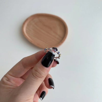 [ECHO ]Unique Trapezoid Cut Daily Ring