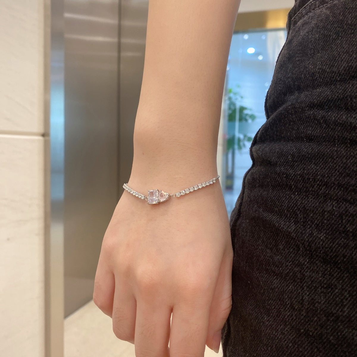 [ECHO ]Dazzling Unique Multi Shape Lover Bracelet