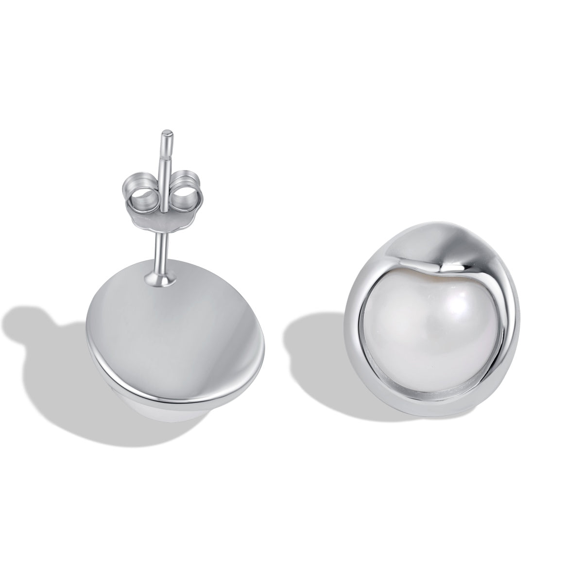 [ECHO ]Dainty Bread Pearl Earrings