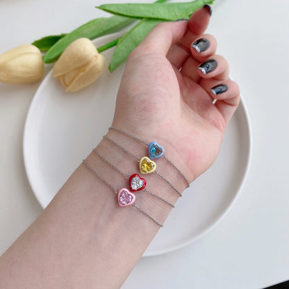 [ECHO ]Sparkling Romantic Heart Shape Lover Bracelet