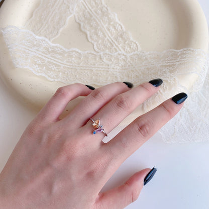 [ECHO ]Radiant Colorful Multi Cut Daily Ring