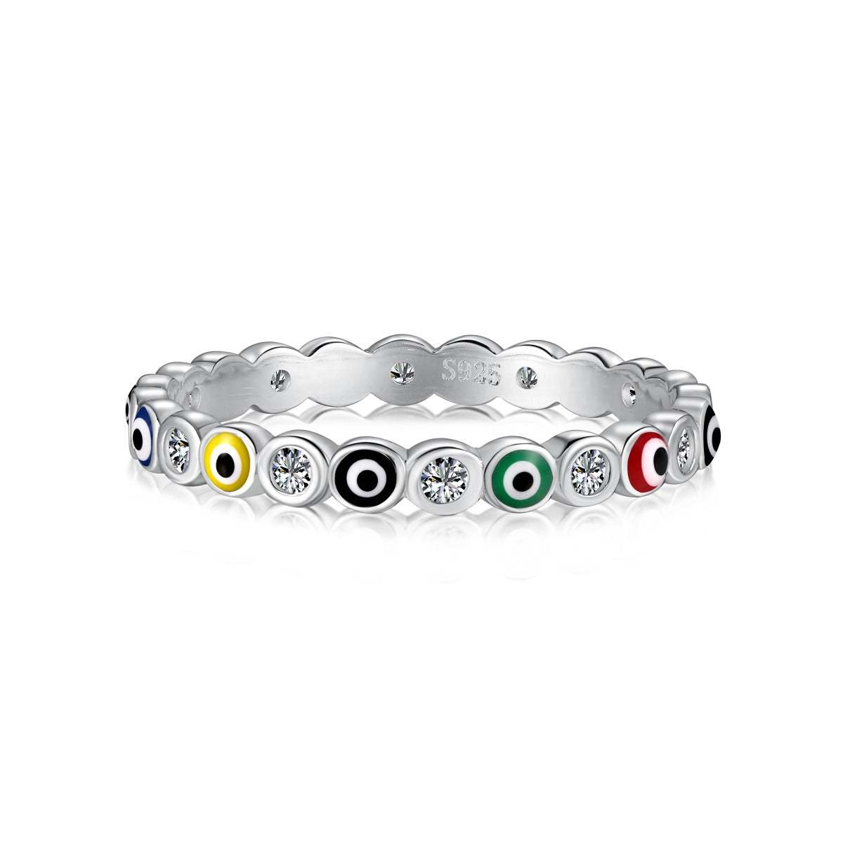 [ECHO ]Sparkling Vibrant Round Shape Daily Ring