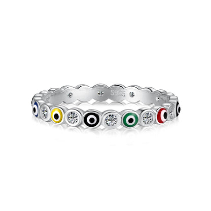[ECHO ]Sparkling Vibrant Round Shape Daily Ring