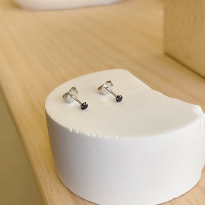 [ECHO ]Delicate Solitaire Earrings