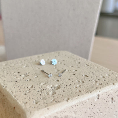 [ECHO ]Delicate Solitaire Earrings