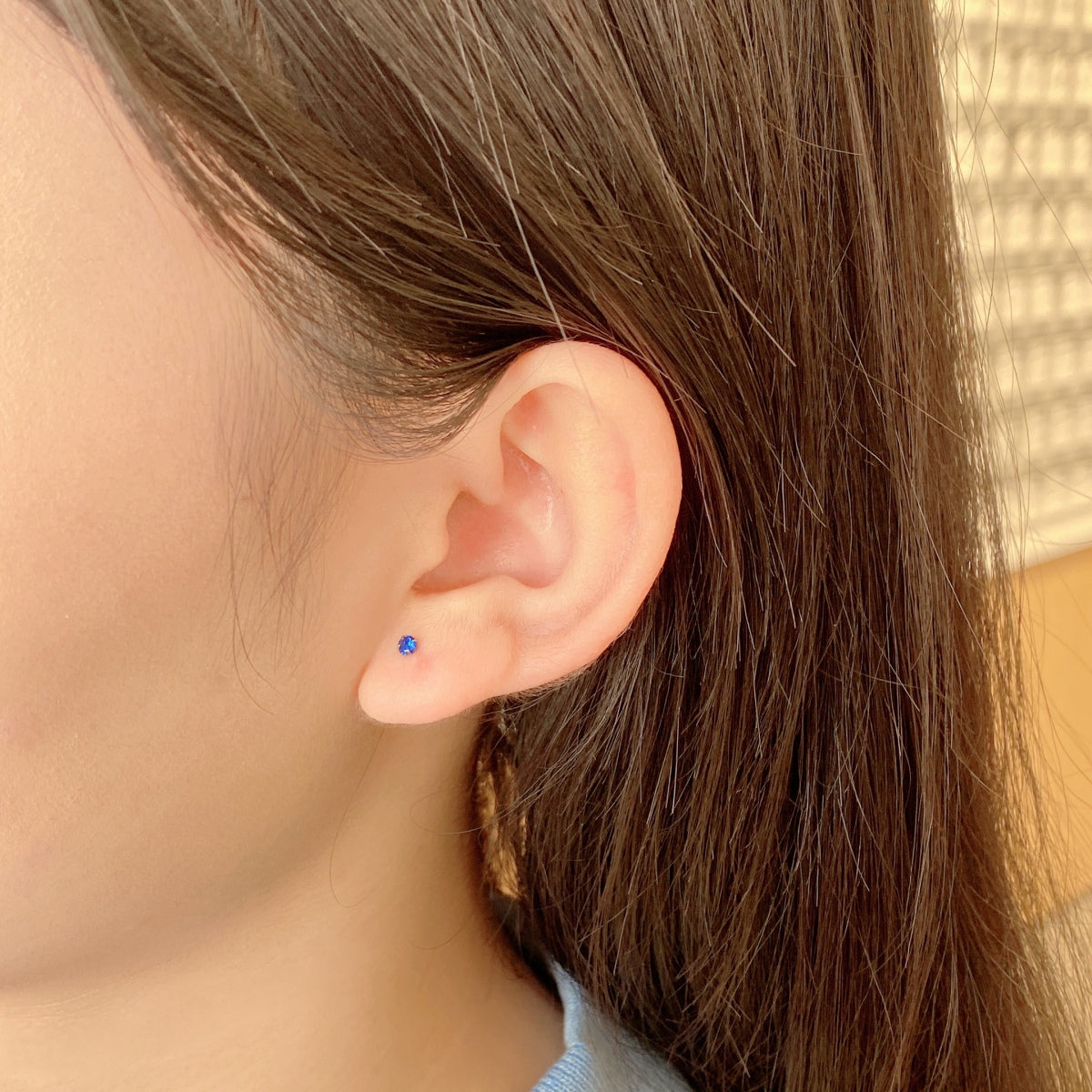 [ECHO ]Delicate Solitaire Earrings