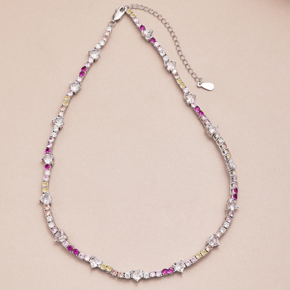 [ECHO ]Delicate Colorful Rainbow Tennis Chain