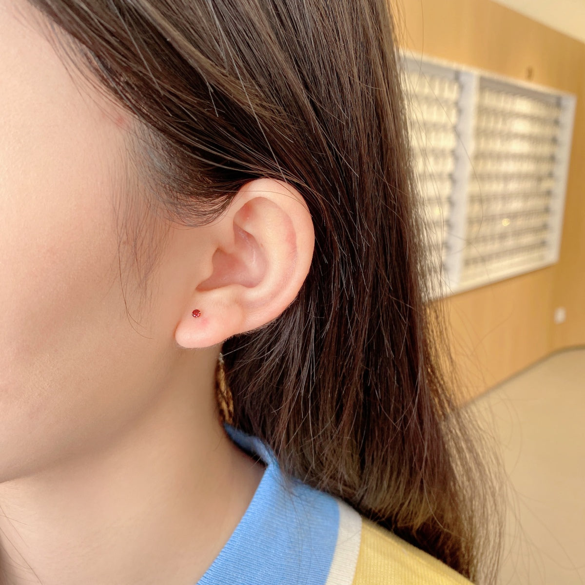 [ECHO ]Delicate Solitaire Earrings