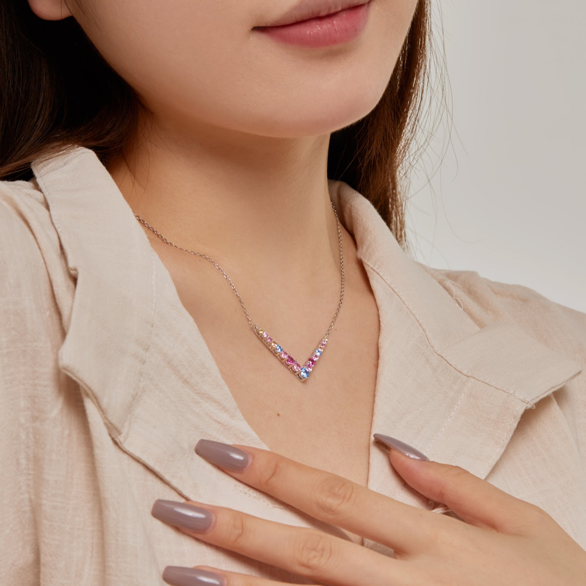 [ECHO ]Ornate Round Cut Necklace