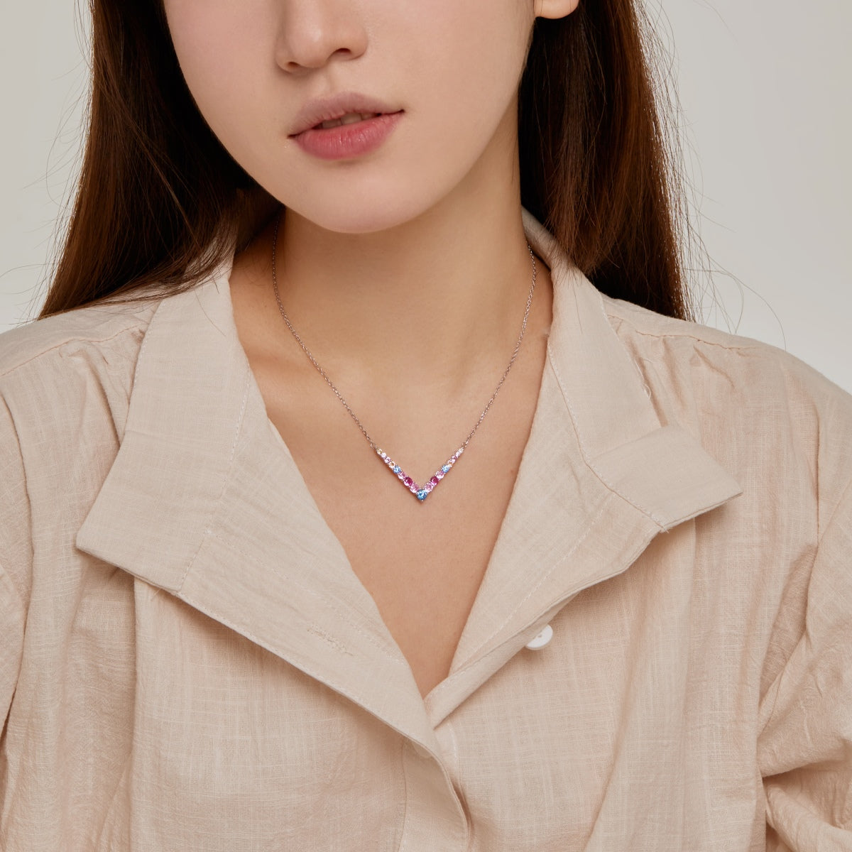[ECHO ]Ornate Round Cut Necklace