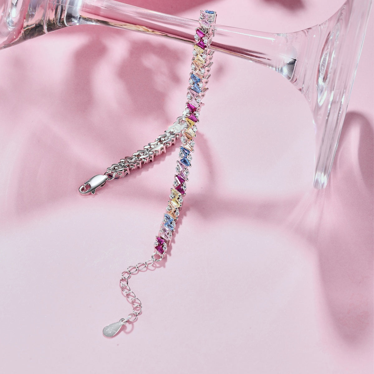 [ECHO ]Ornate Sparkling Multi Cut Party Bracelet