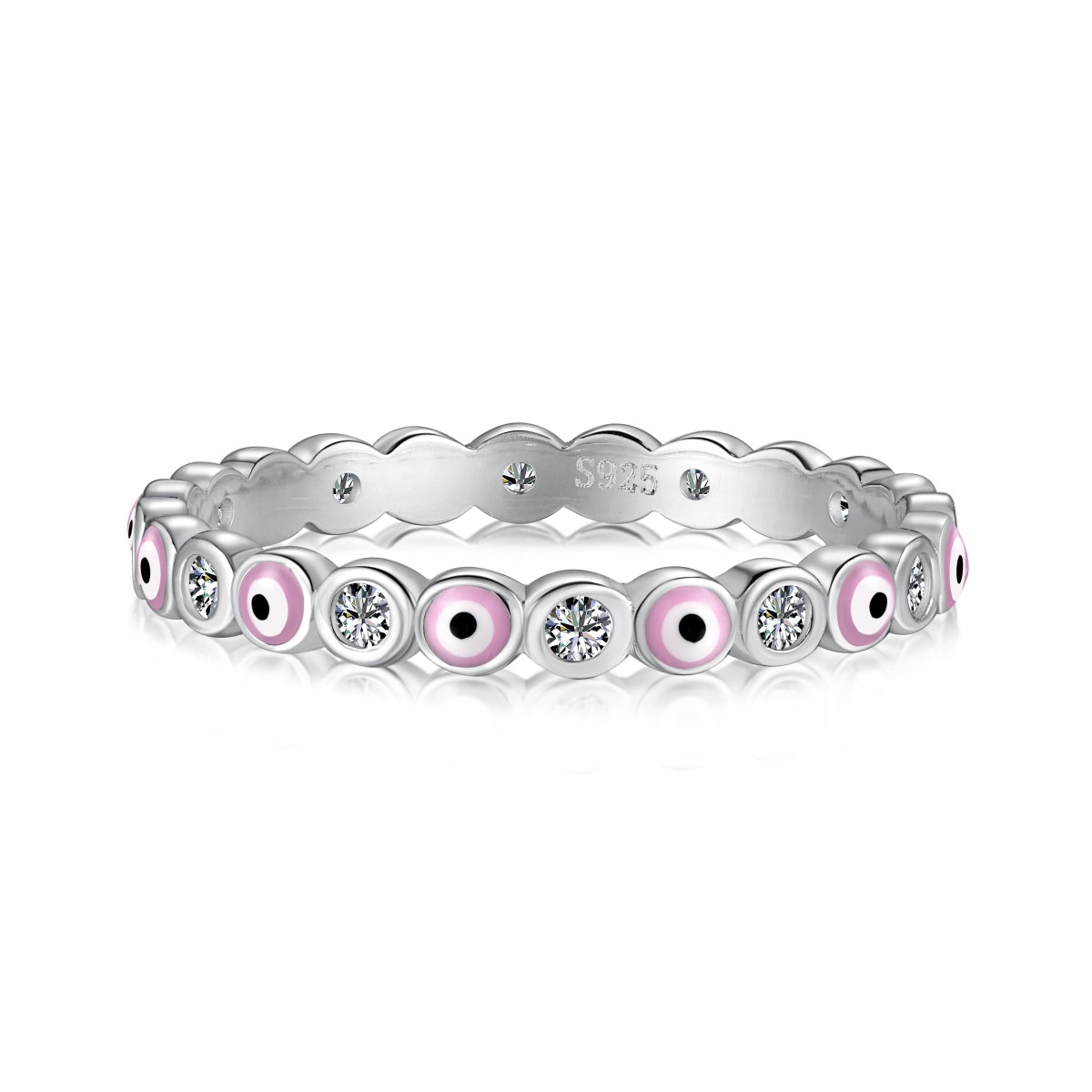 [ECHO ]Sparkling Vibrant Round Shape Daily Ring