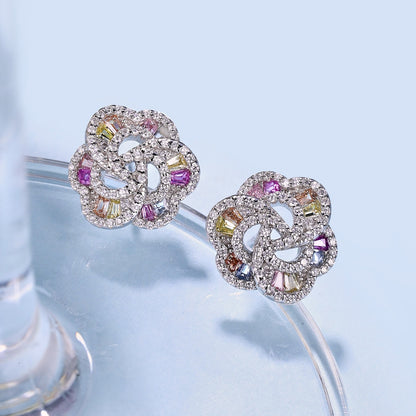[ECHO ]Exquisite Flower Shape Daily Earrings