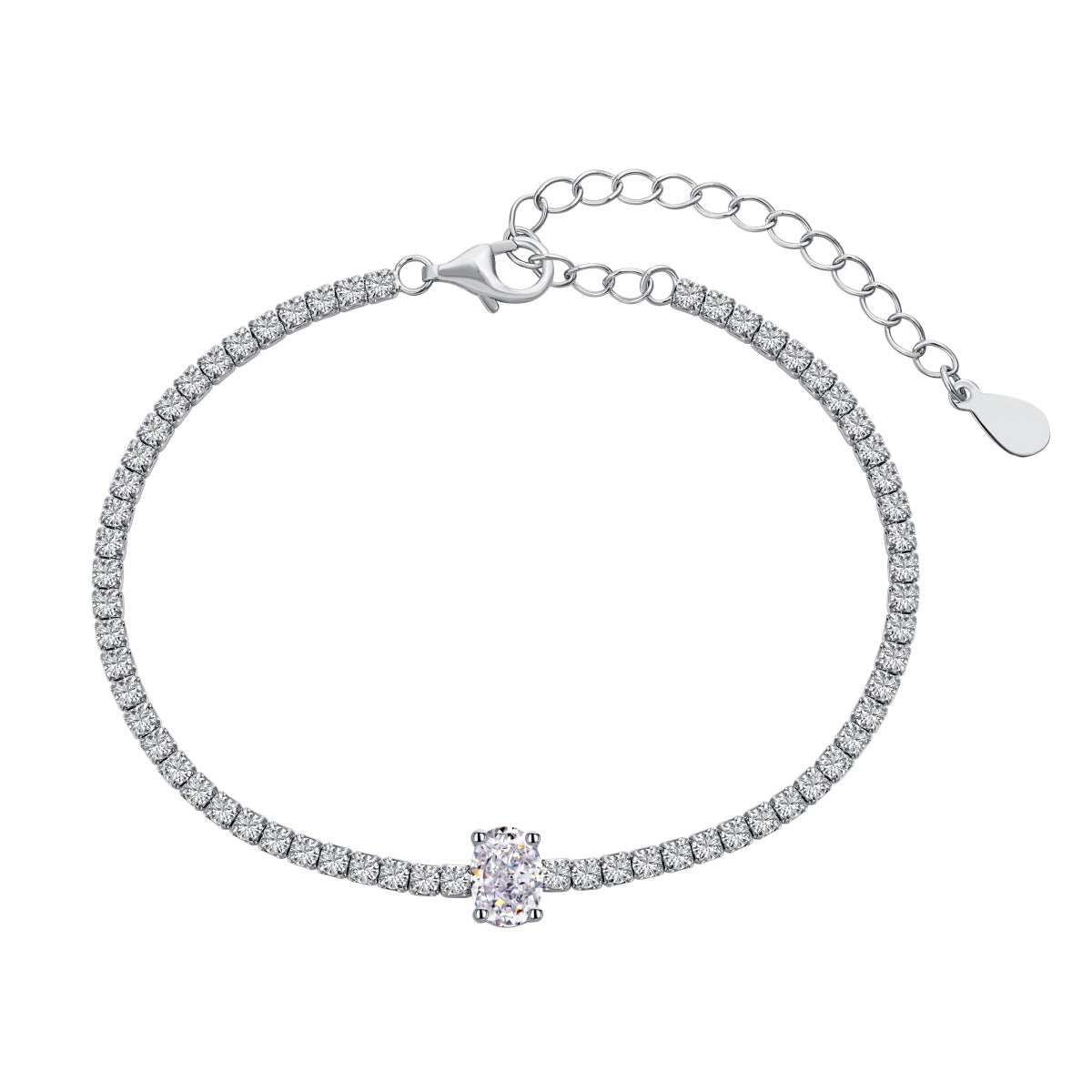 [ECHO ]0.75 Carat Exquisite Oval Cut Daily Bracelet