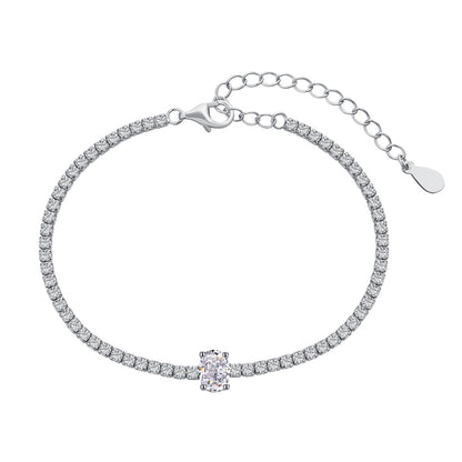 [ECHO ]0.75 Carat Exquisite Oval Cut Daily Bracelet
