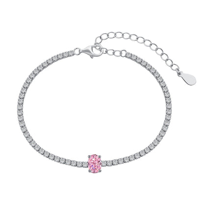 [ECHO ]0.75 Carat Exquisite Oval Cut Daily Bracelet