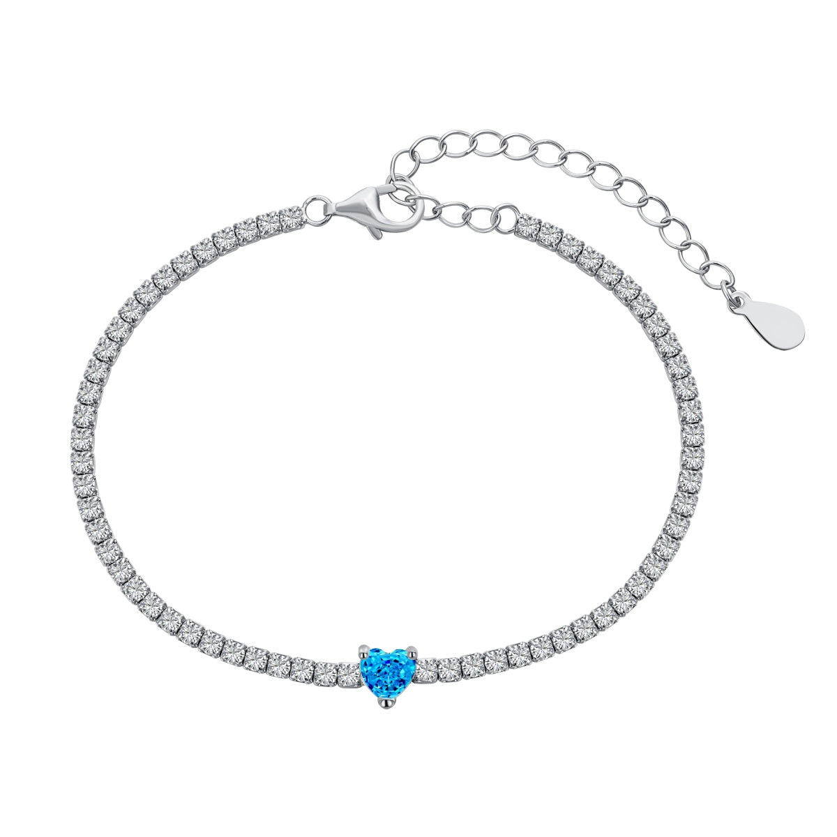 [ECHO ]0.5 Carat Elegant Romantic Heart Shape Lover Bracelet