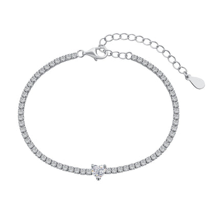 [ECHO ]0.5 Carat Elegant Romantic Heart Shape Lover Bracelet