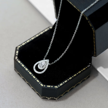 [ECHO ]Sparkling Pear Cut Necklace