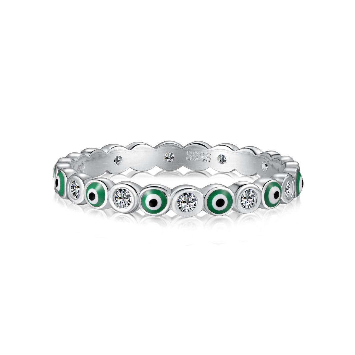 [ECHO ]Sparkling Vibrant Round Shape Daily Ring