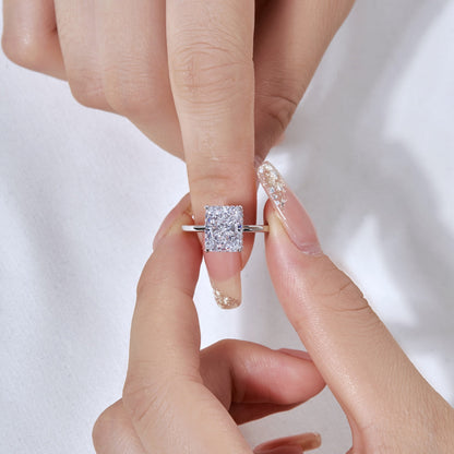 [ECHO ]4.0 Carat Ornate Enchanting Radiand Cut Banquet Ring