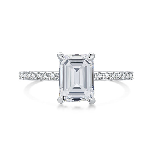 [ECHO ]2.0 Carat Scintillating Ornate Radiant Cut Party Ring
