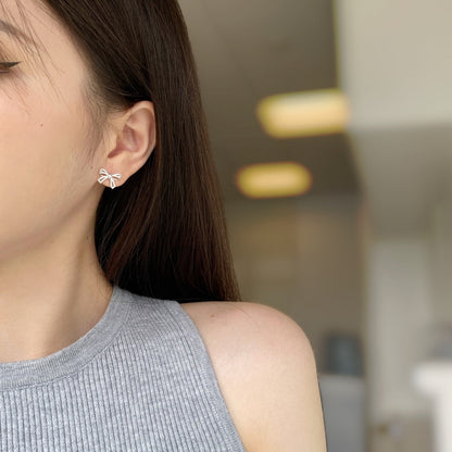 [ECHO ]Dainty Bow Shape Earrings