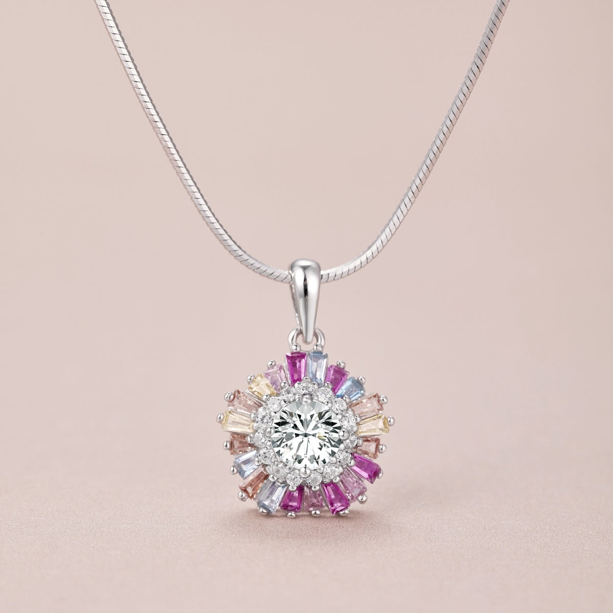 [ECHO ]Charming Flower Colorful Necklace