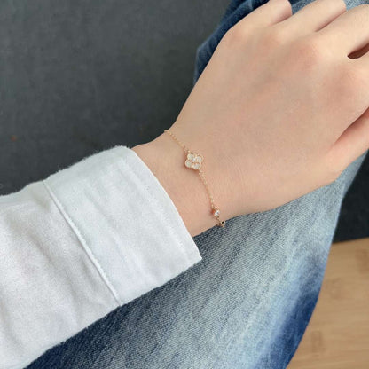 [ECHO ]Delicate Four Leaf Clover Bracelet