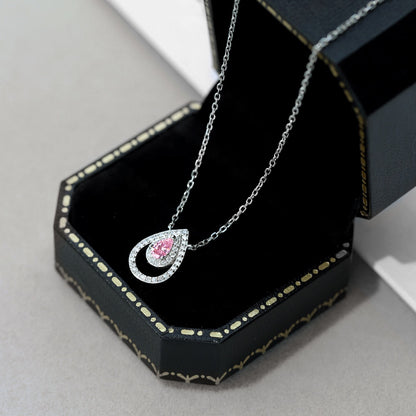 [ECHO ]Sparkling Pear Cut Necklace