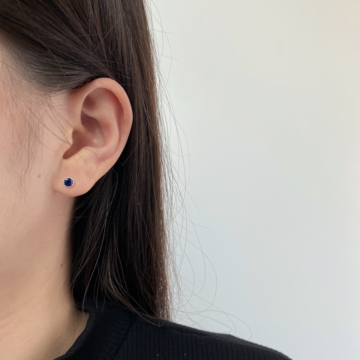 [ECHO ]Sparkling Colorful Round Shape Earrings