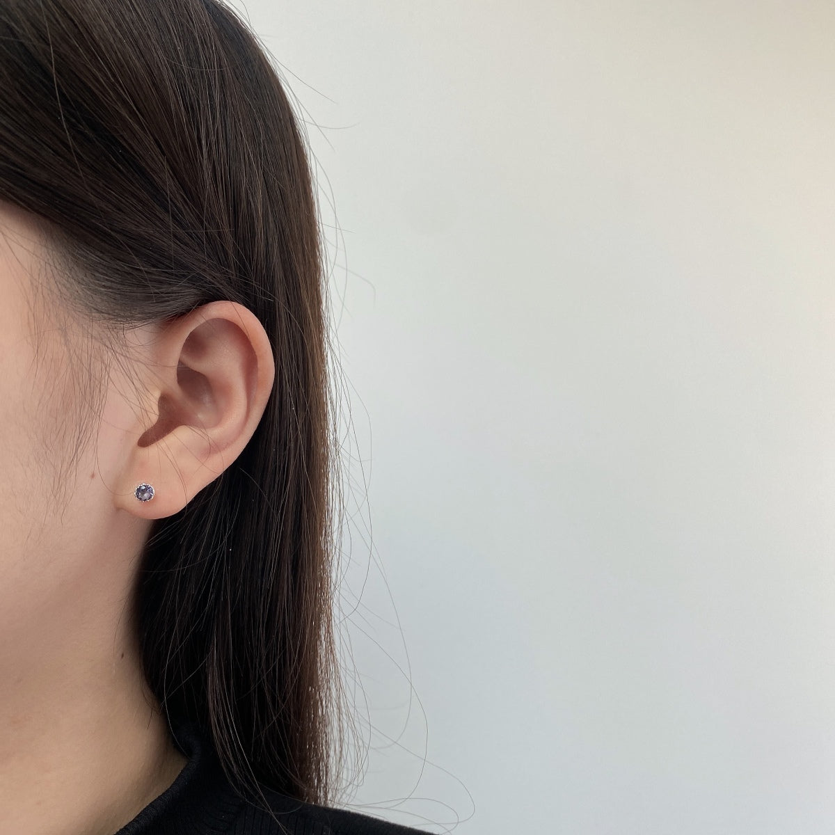 [ECHO ]Sparkling Colorful Round Shape Earrings
