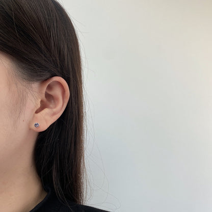 [ECHO ]Sparkling Colorful Round Shape Earrings